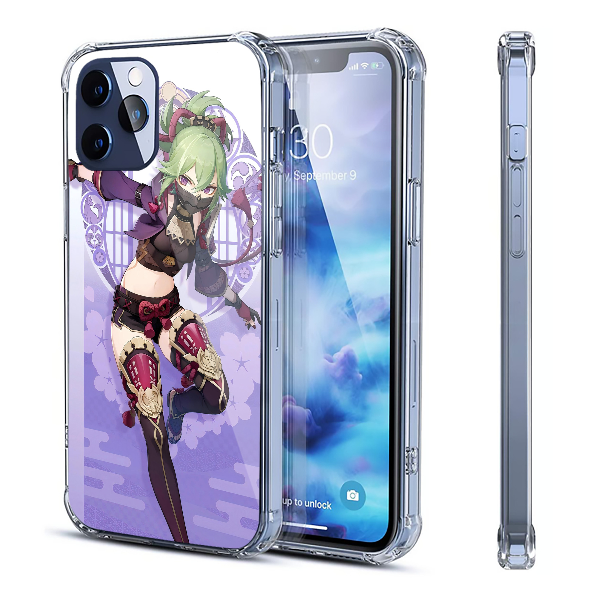 げんし神 genshin 【iPhone 12シリーズ対応】透明スマホケース（クリアソフトケース）
